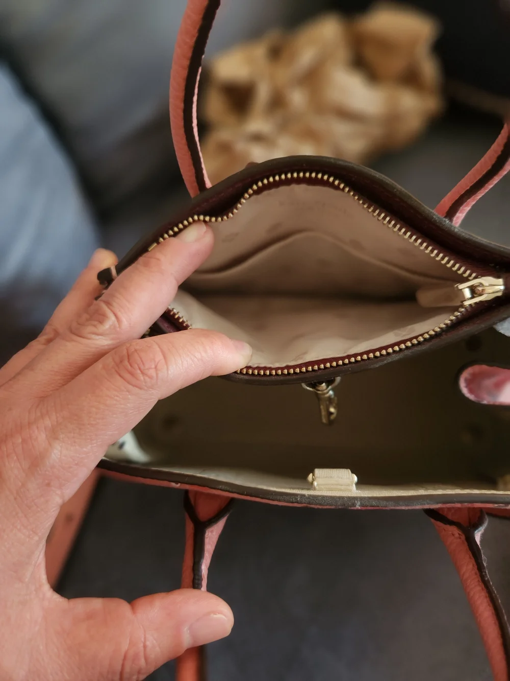 Kate Spade Knott Ditsy Rose Leather Satchel